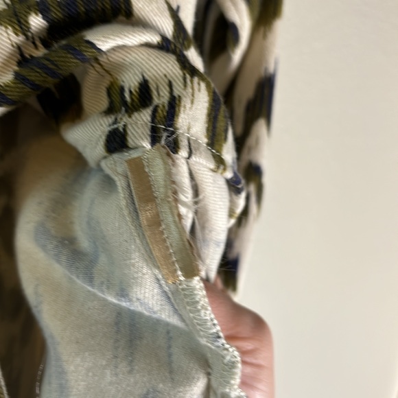 Scotch & Soda Printed Cotton Denim Button Up Shirt/Jacket - Picture 10 of 12